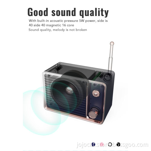 Rechargeable Retro TV Speaker Mini Vintage Speaker